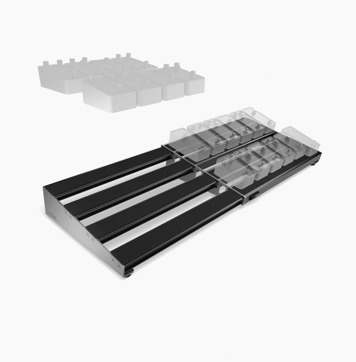 Single and double row XPND pedalboard