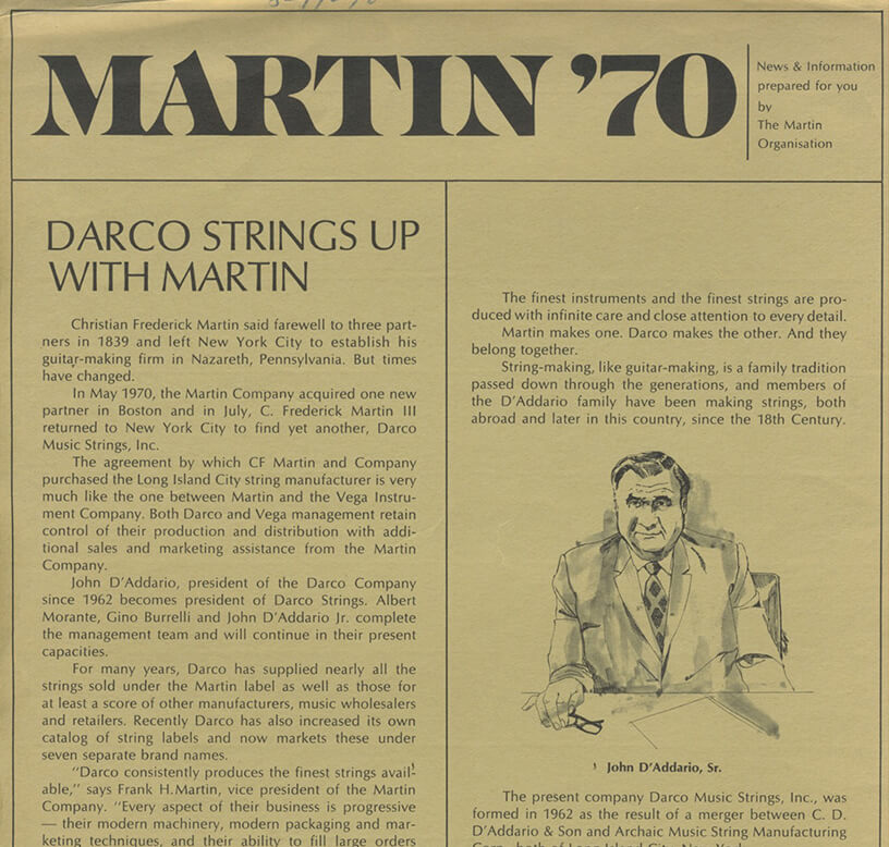 C.F. Martin & Company news clipping