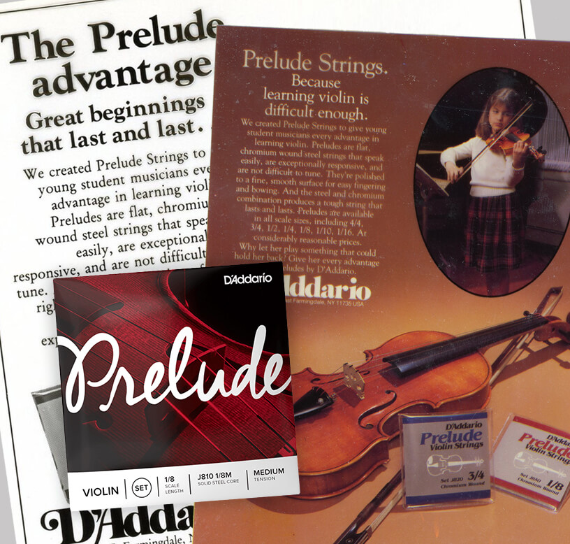 Prelude strings vintage packaging 