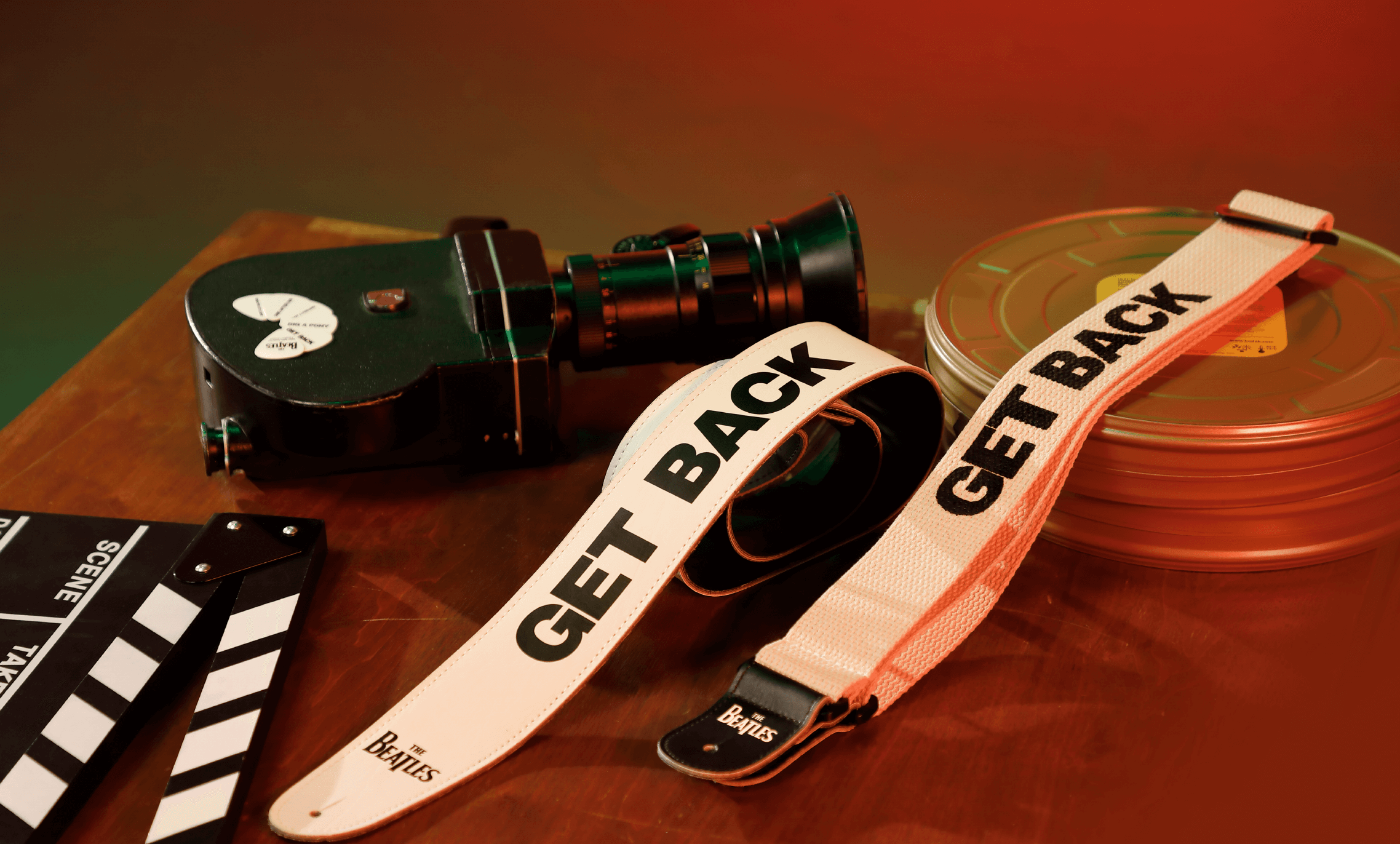 The Beatles guitar straps and picks