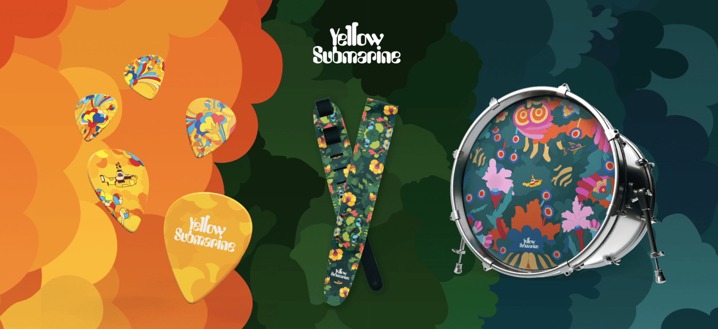 The Beatles Straps and picks by D'Addario