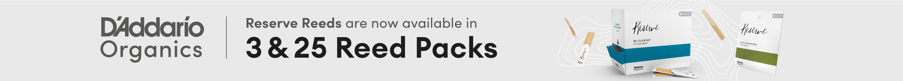 3 & 25-pack organic reeds