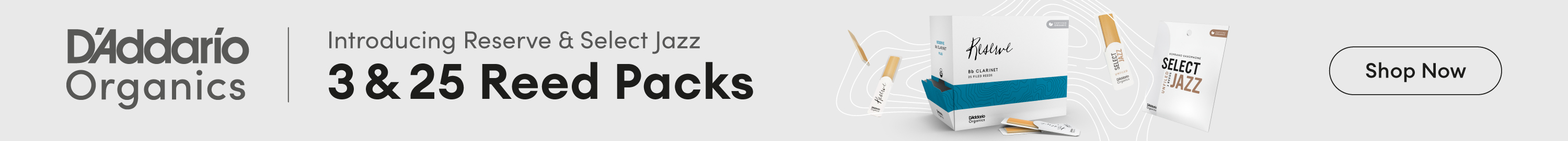 3 & 25-pack organic reeds