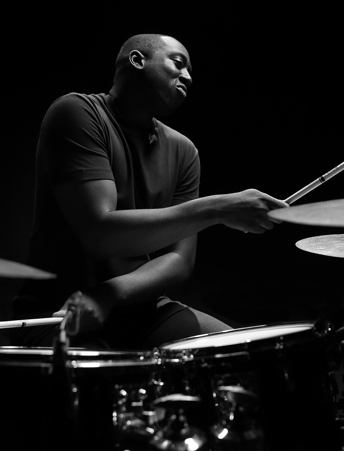 Larnell Lewis, professional drummer from band Snarky Puppy