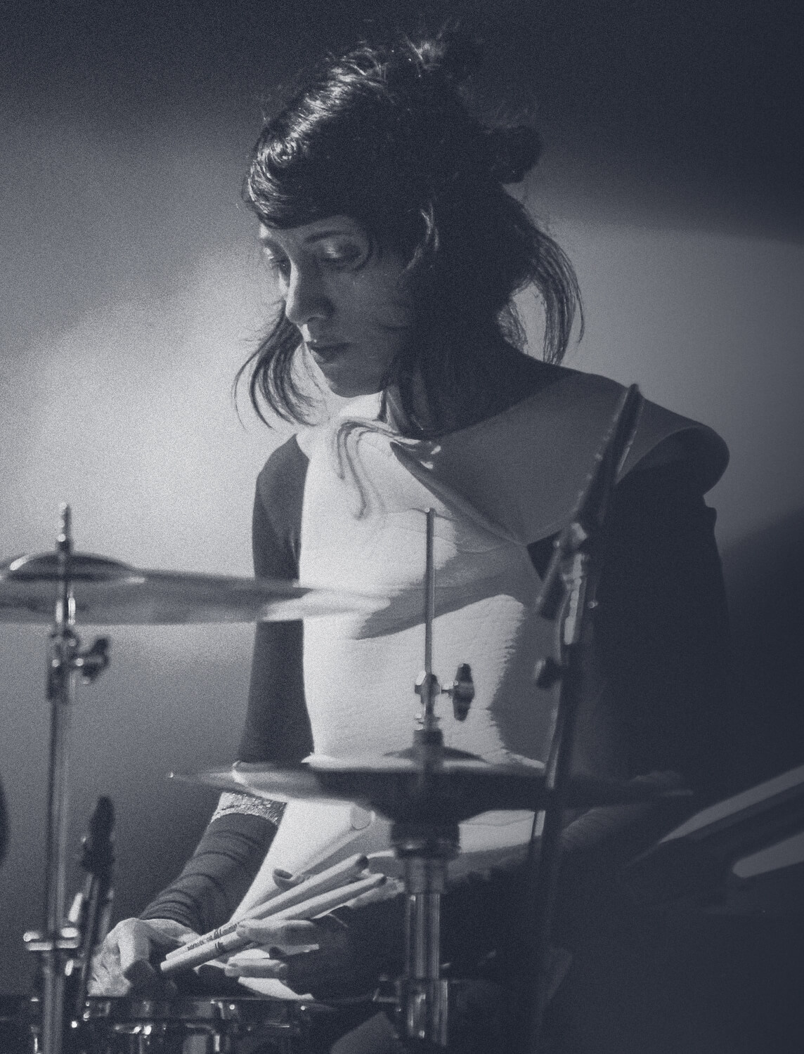 Carla Azar, professional drummer from band Autolux