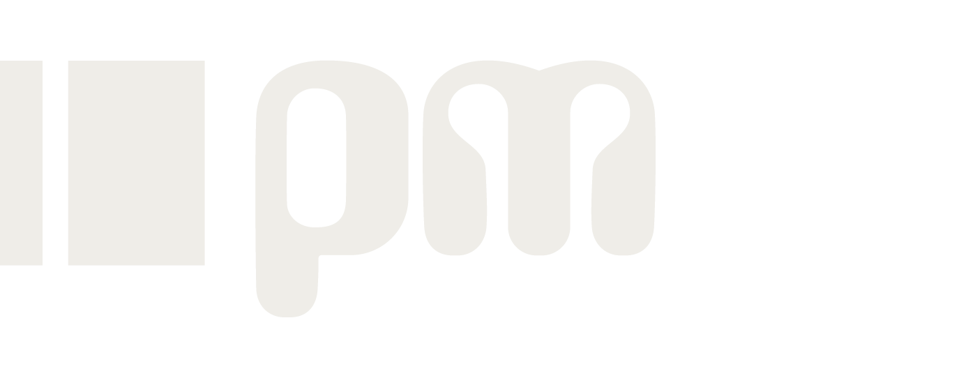 White PM classic logo