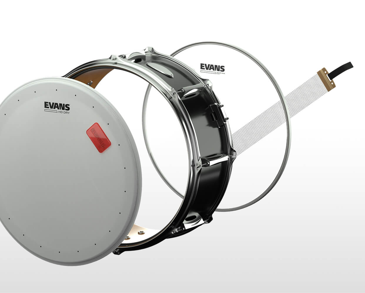 Evans HD Dry snare drum kit
