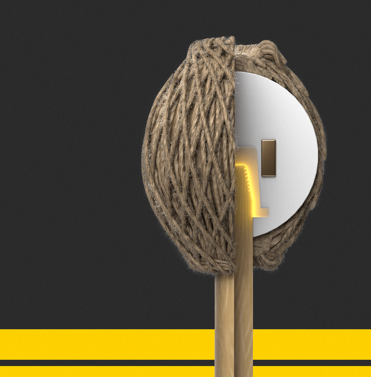 Core of a SPYR mallet