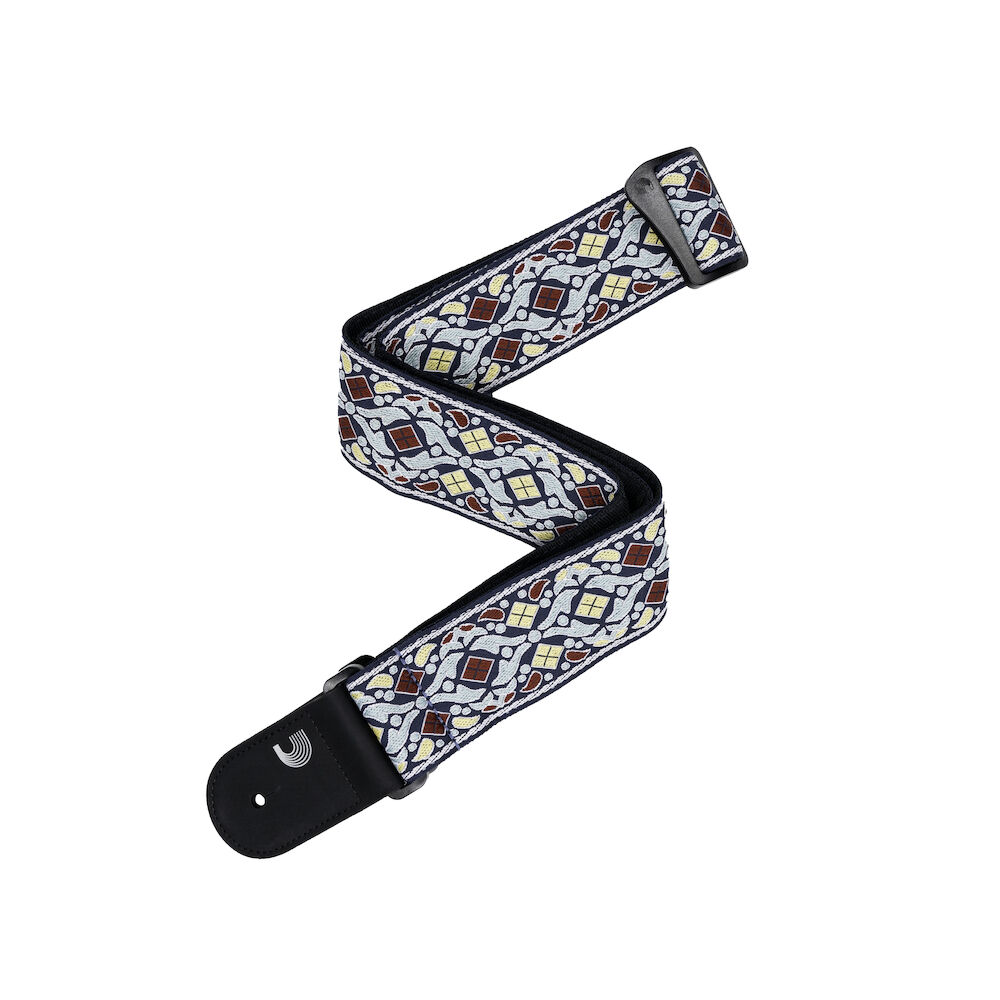 D'Addario Eco Jacquard Woven Guitar Strap, Navy