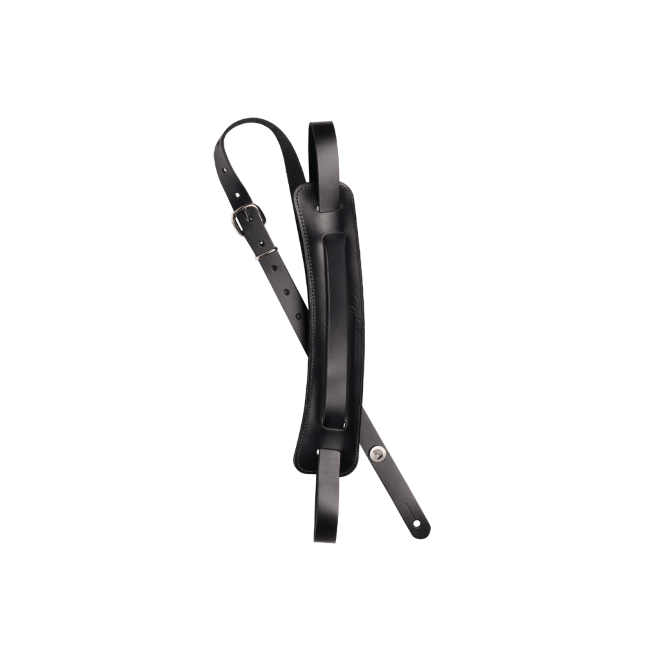 D&#39;Addario John Lennon Signature Strap, Black Leather w/Pad