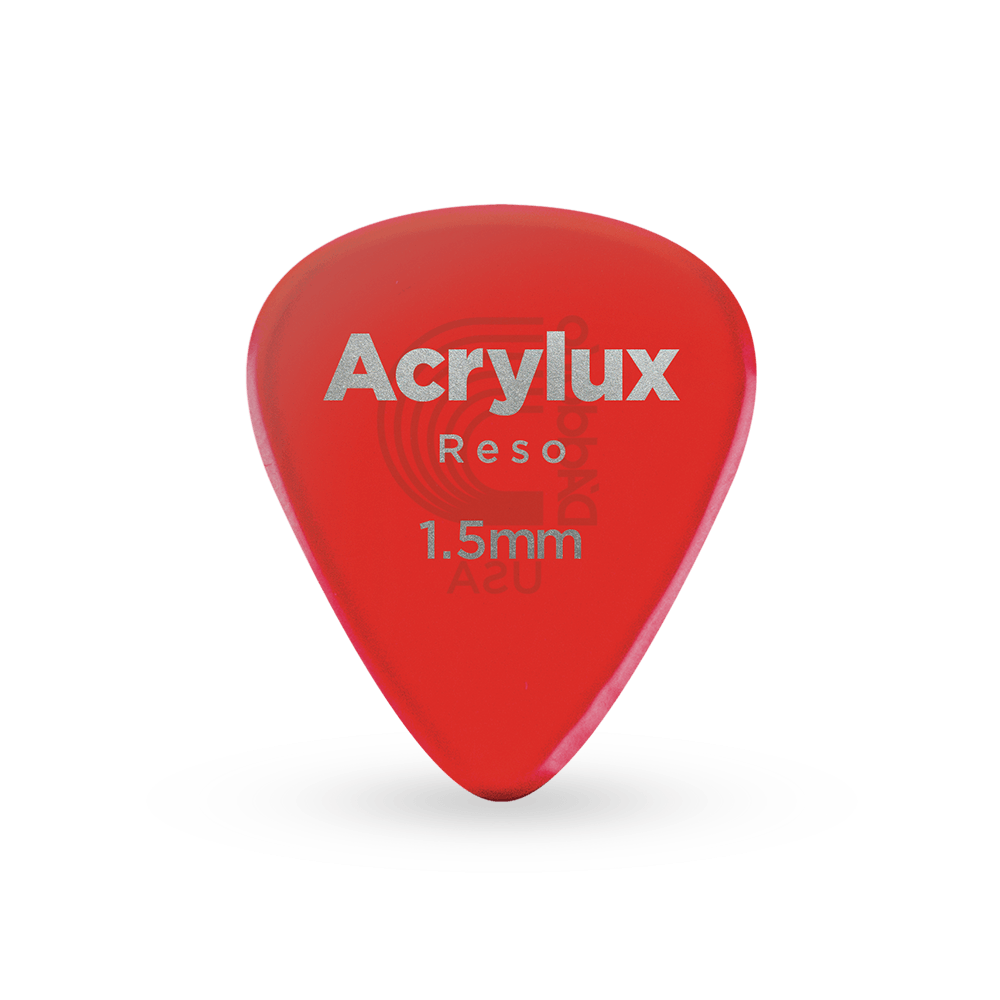 D'Addario Acrylux Reso Guitar Picks 1.5MM, Standard, 3-pack