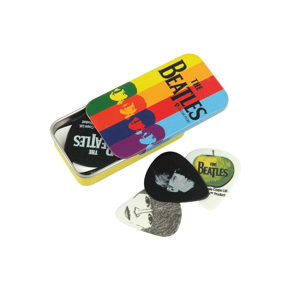 D'Addario Beatles Signature Guitar Pick Tins, Stripes