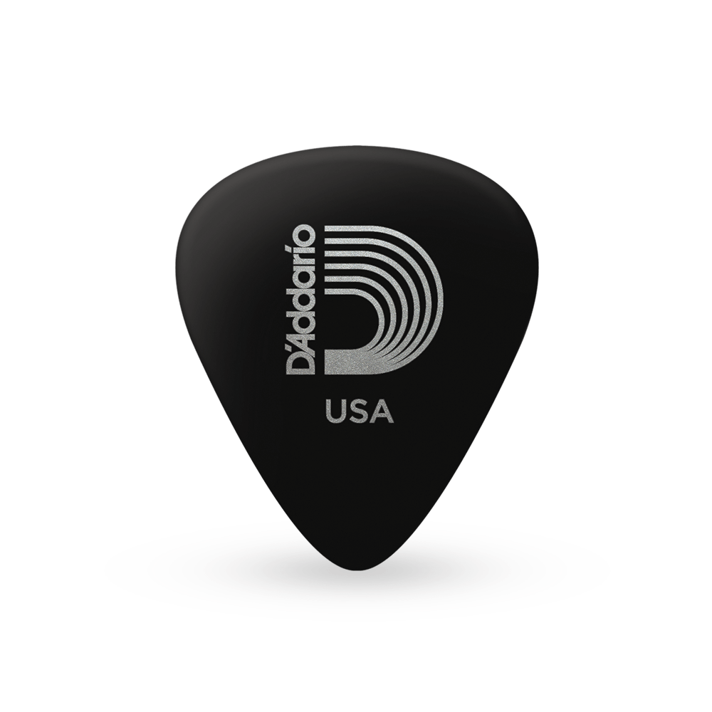 D'Addario Black Celluloid Guitar Picks, 10 pack, Light