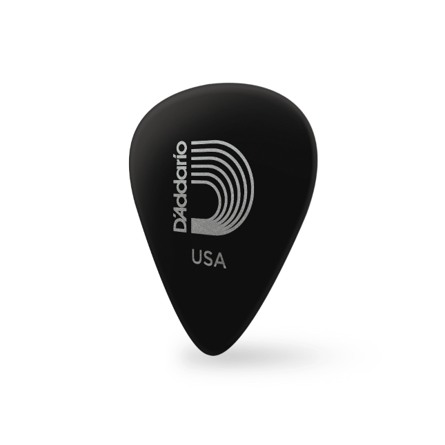 D&#39;Addario Black Celluloid Guitar Picks, 10 pack, Light