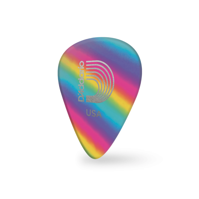 D&#39;Addario Rainbow Celluloid Guitar Picks 25 pack, Heavy