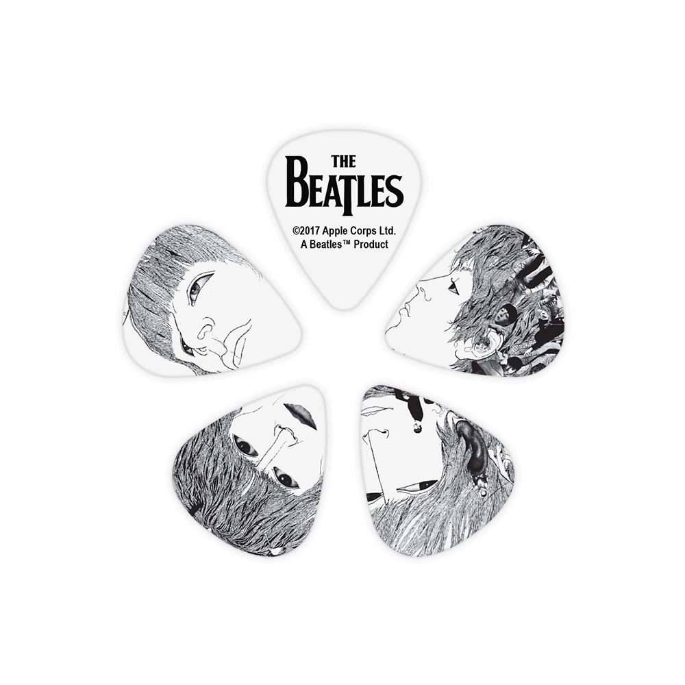 D'Addario Beatles Guitar Picks, Revolver, 10 pack, Thin
