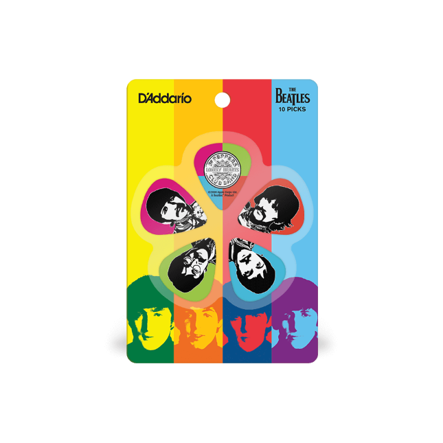 D&#39;Addario Sgt. Pepper&#39;s Lonely Hearts Club Band 50th Anniversary Light Gauge Guitar Picks