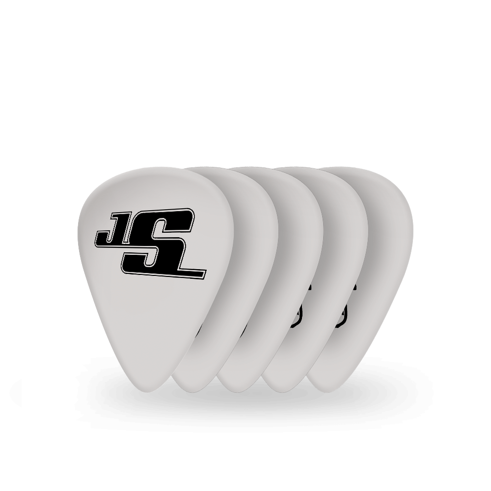 D'Addario Joe Satriani Guitar Picks, White, 10 pack, Light