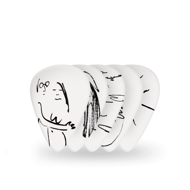 D&#39;Addario John Lennon Art Series Picks - John &amp; Yoko