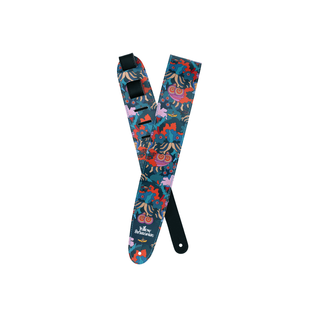 D'Addario Beatles Yellow Submarine 55th Anniversary Vinyl Guitar Strap, Under The Sea