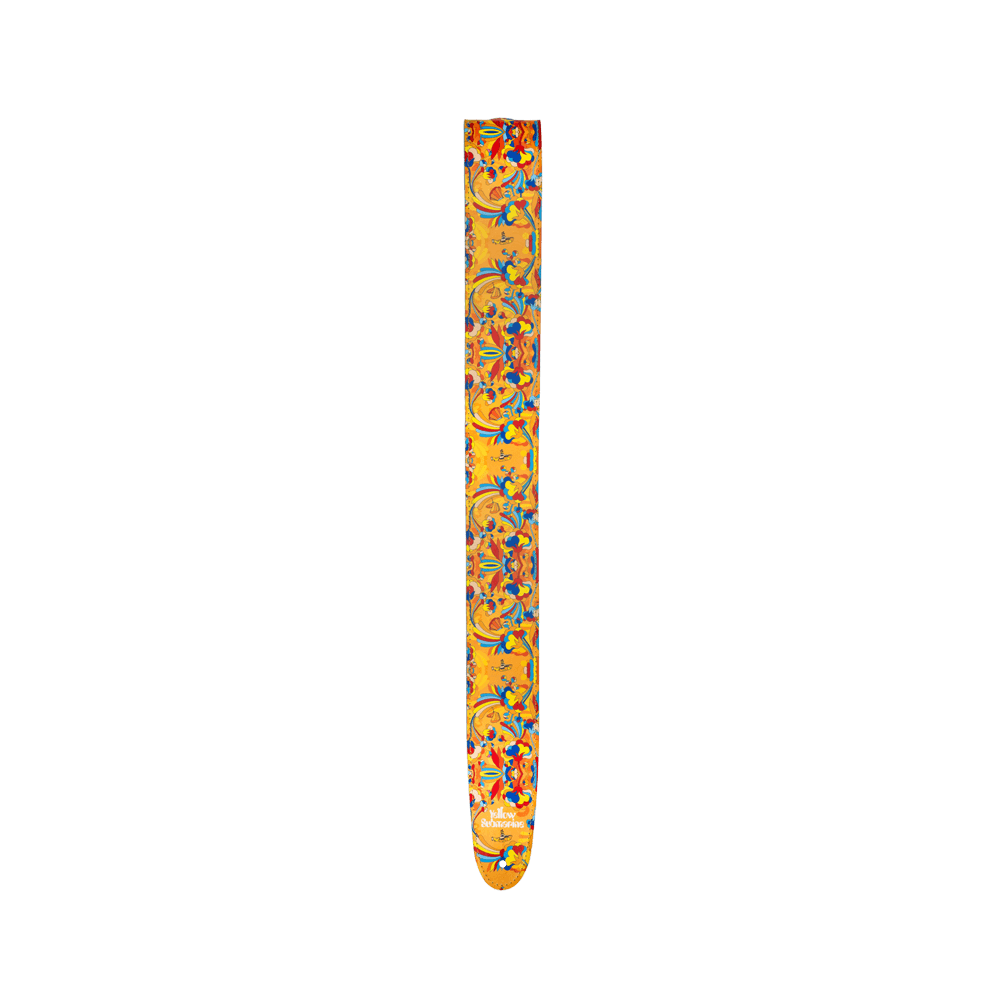 D'Addario Beatles Yellow Submarine 55th Anniversary Vinyl Guitar Strap, Primrose Prairie