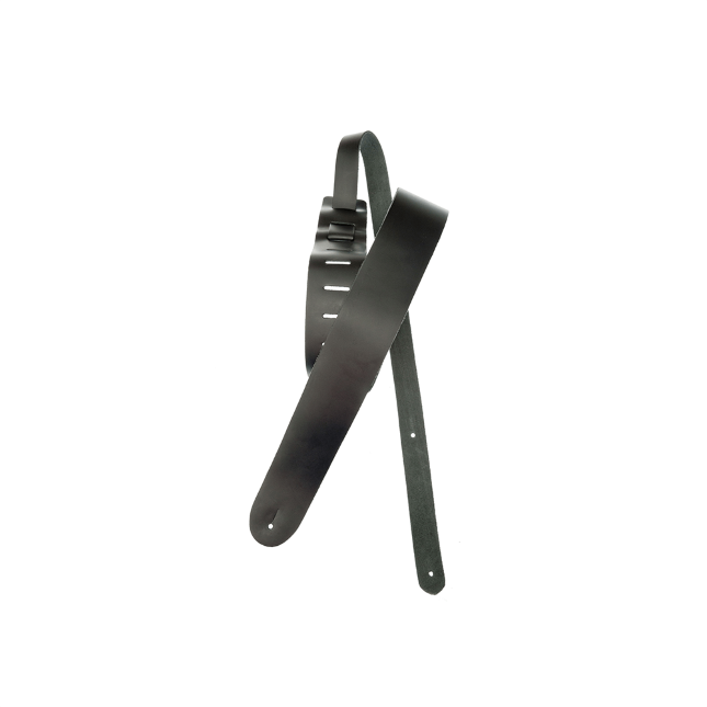 Classic Leather Guitar Strap, Black, Extra-Long