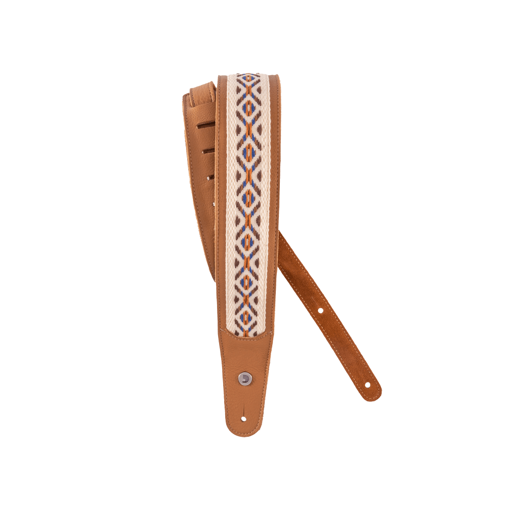 D'Addario Hybrid Leather Guitar Strap, Desert