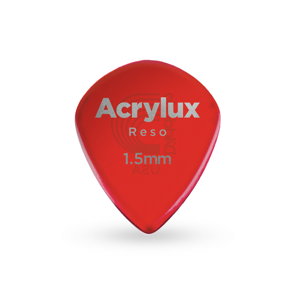 D'Addario Acrylux Reso Jazz Guitar Pick 1.5MM, 3-pack