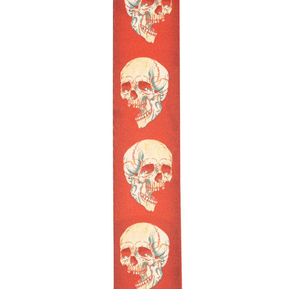 D'Addario Alchemy Guitar Strap, Live Life Skull