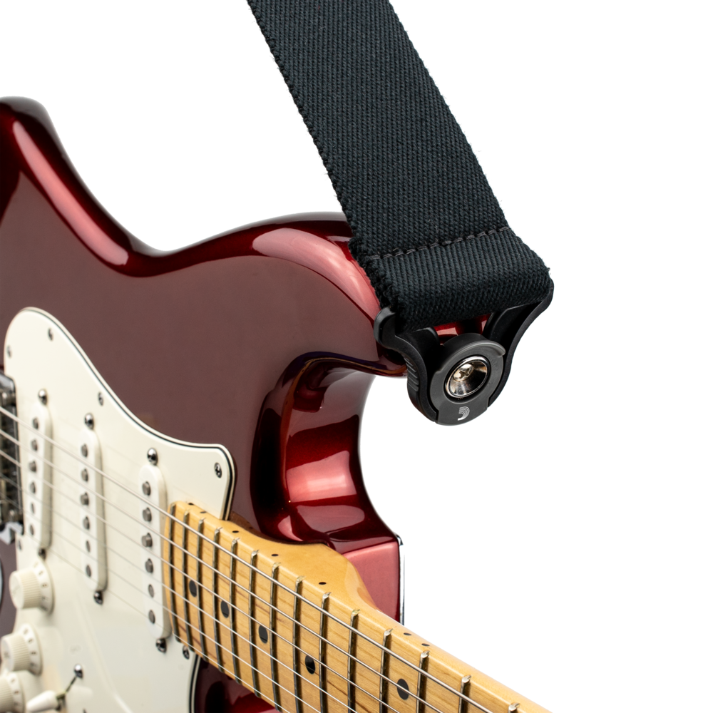 D'Addario Auto Lock Guitar Strap, Skater Black