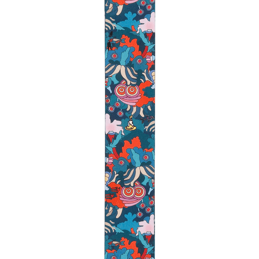 D'Addario Beatles Yellow Submarine 55th Anniversary Polyester Guitar Strap, Under The Sea