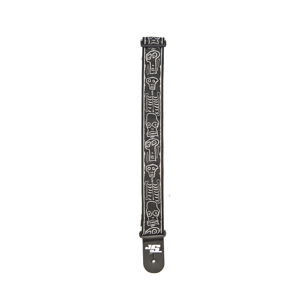 D'Addario Joe Satriani Guitar Strap, Skull n' Bones