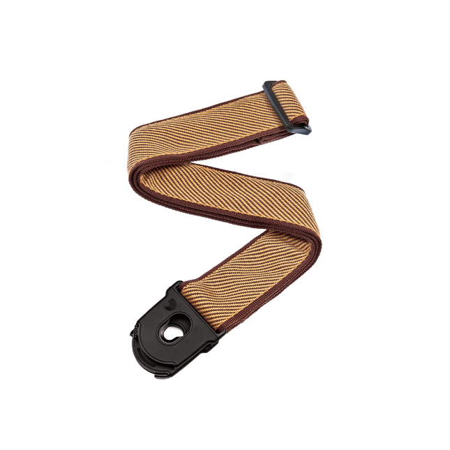 Planet Lock Locking Guitar Strap, Tweed