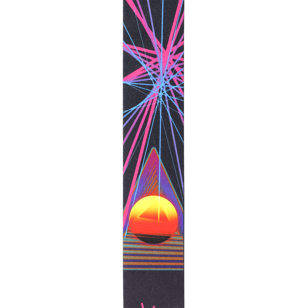 D'Addario Outrun Polyester Guitar Strap, Neon Stars