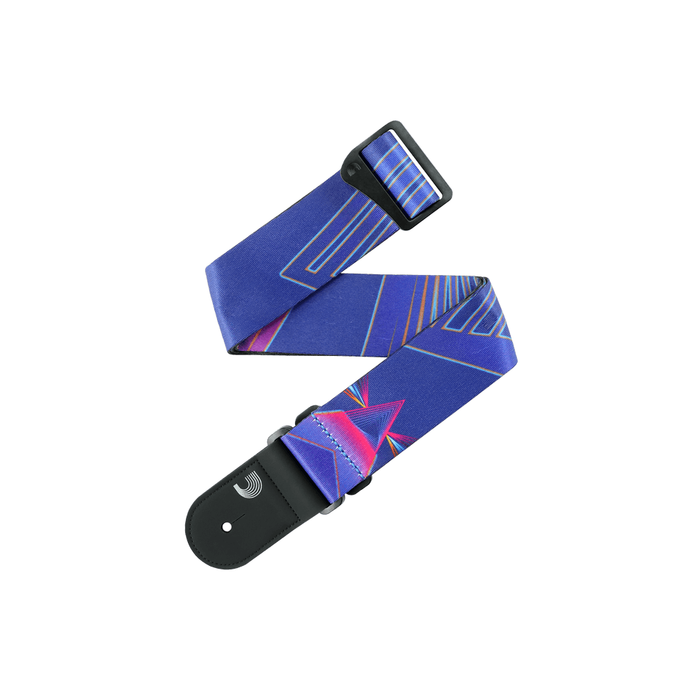 D'Addario Outrun Polyester Guitar Strap, Prism
