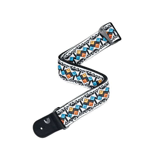 Eco Woven Guitar Strap, White