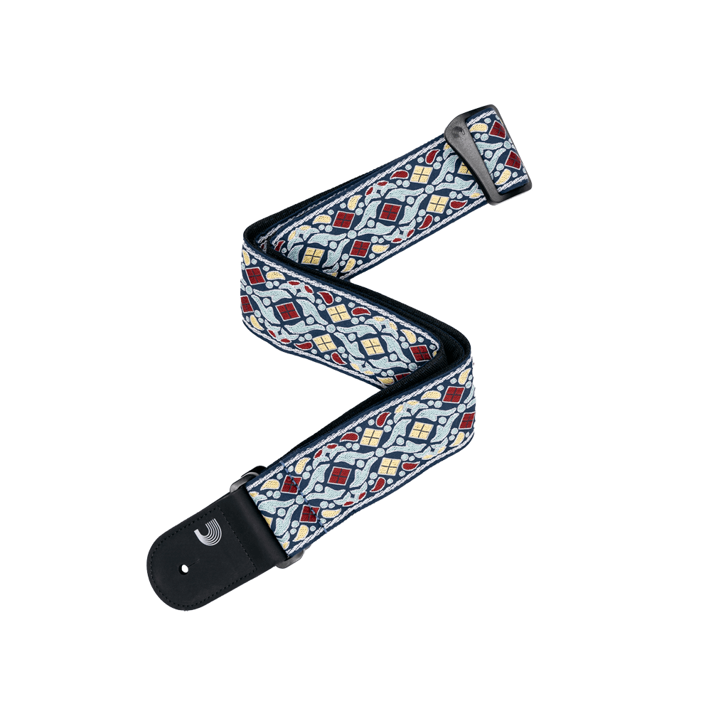D'Addario Eco Jacquard Woven Guitar Strap, Navy