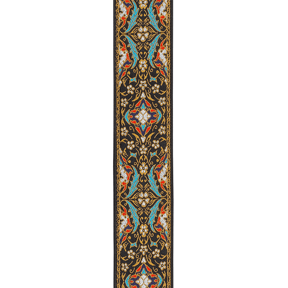 Eco Persian Woven Guitar Strap, Black