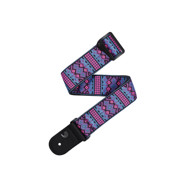Eco Outrun Woven Guitar Strap, Aztec