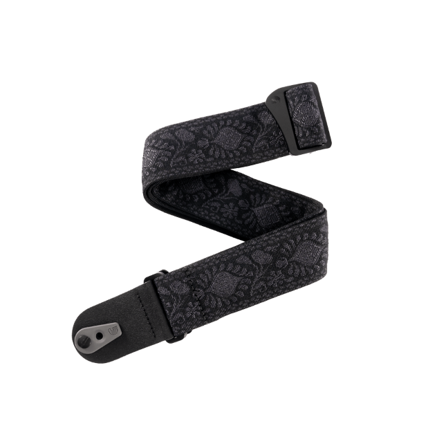 Pad Lock Woven Guitar Strap, Monterey Black