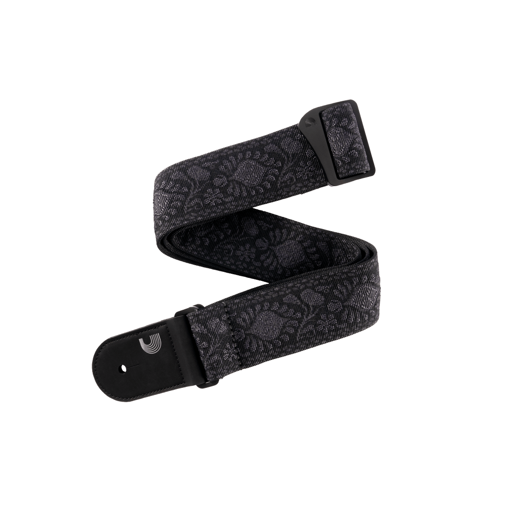 D'Addario Woven Guitar Strap, Monterey Black Tubular