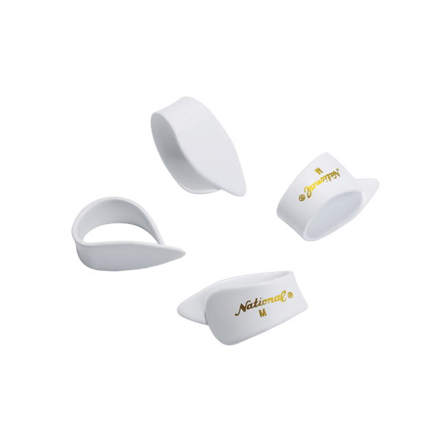 National Thumb Picks, Medium White Celluloid