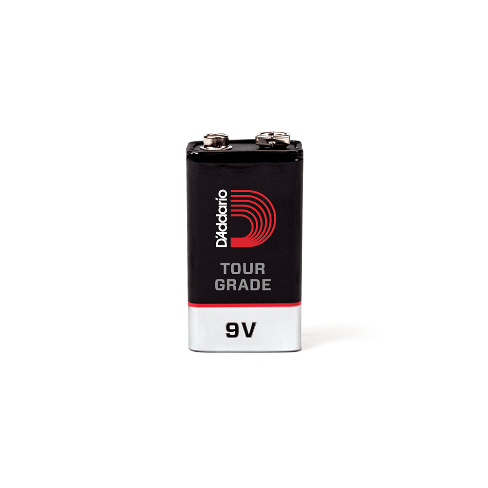 D'Addario Tour-Grade 9V Battery, 2 pack