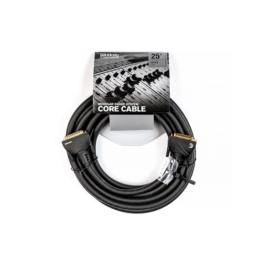 D'Addario Modular Snake DB25 Core, 25 feet