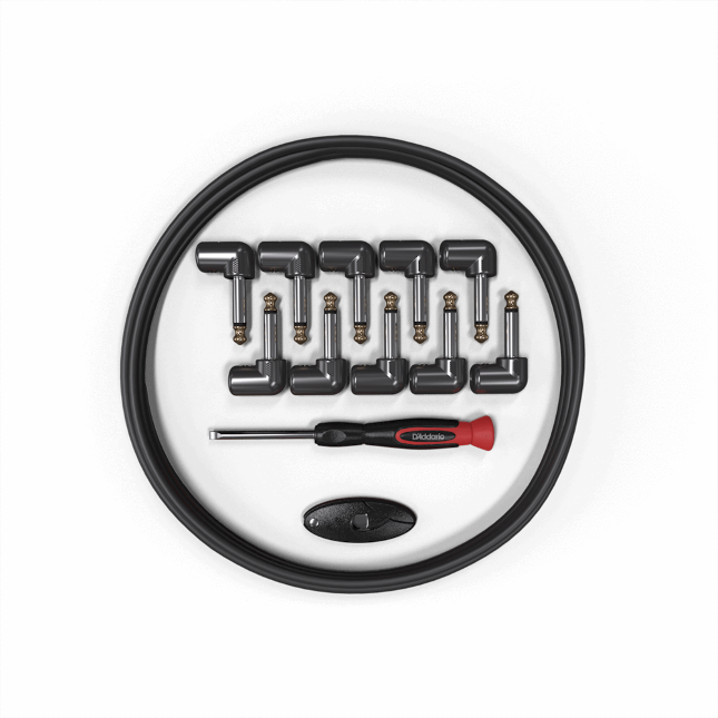 D&#39;Addario DIY Solderless Custom Cable Kit, 10 feet, 10 plugs