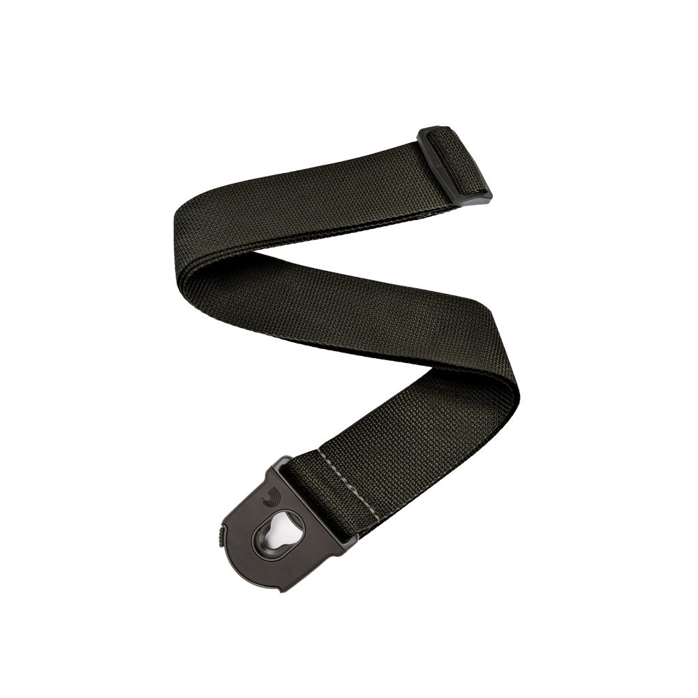 D'Addario Planet Lock Guitar Strap, Polypropylene, Black