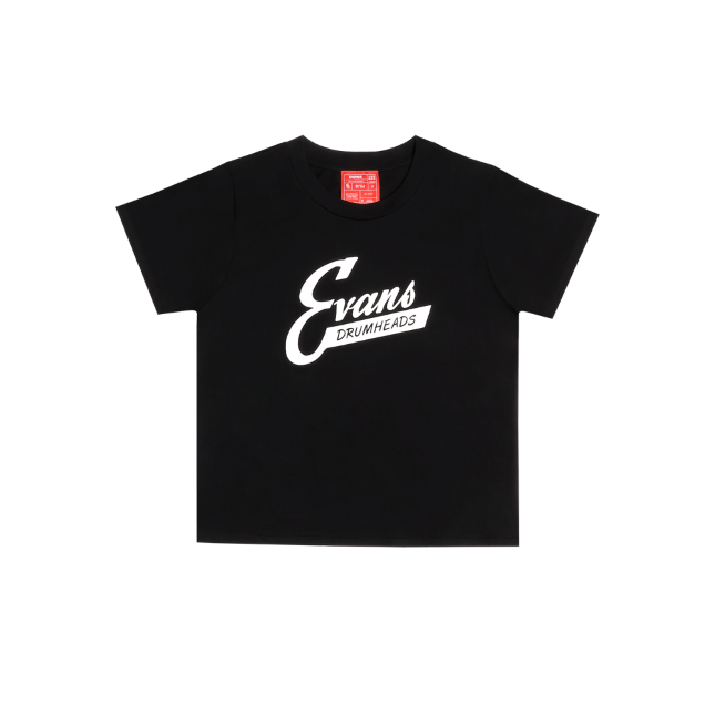 EVANS Retro Women’s Cropped T-Shirt, Black