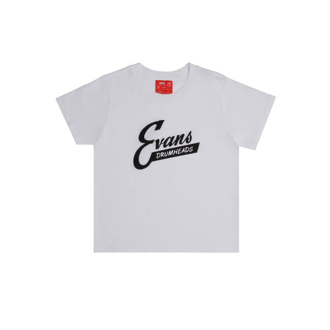 EVANS Retro Women’s Cropped T-Shirt, White