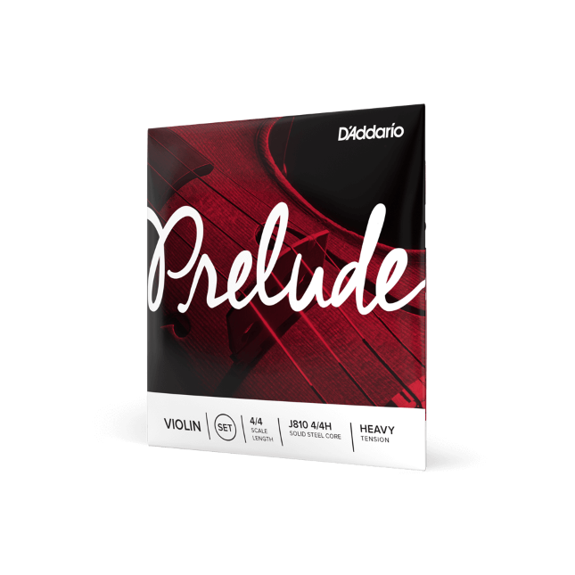 D&#39;Addario Prelude Violin String Set, 4/4 Scale, Heavy Tension