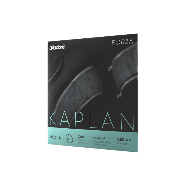 D&#39;Addario Kaplan Forza Viola String Set, Long Scale, Medium Tension